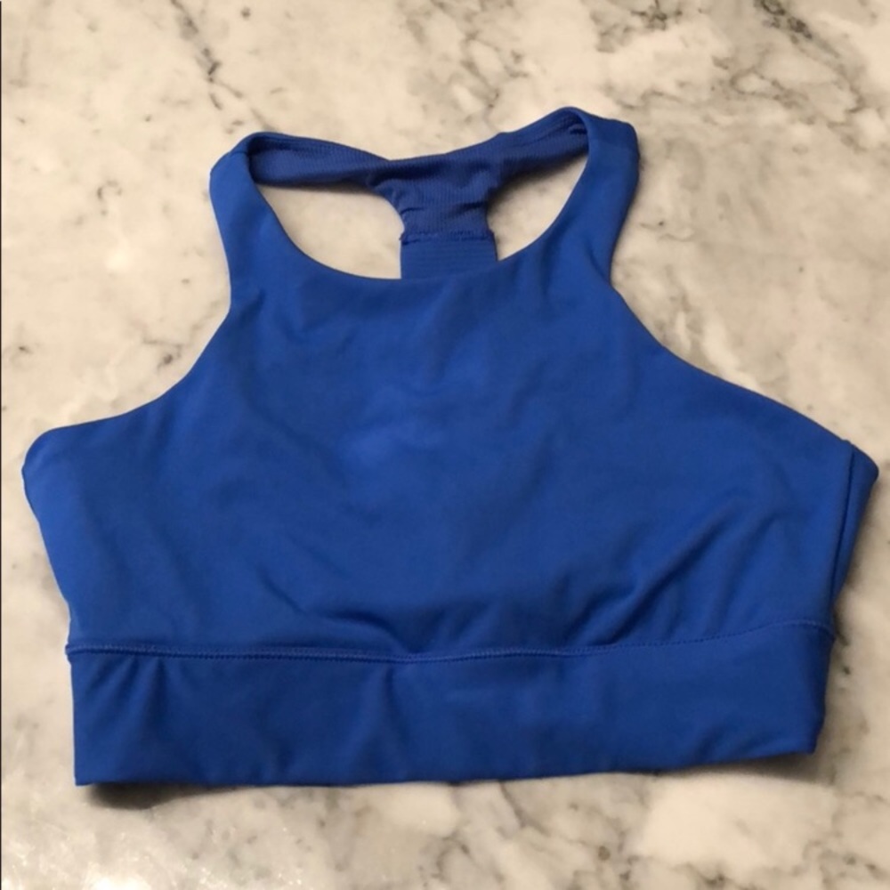 Athleta High Neck Long Line Sports Bra Medium